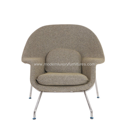 Saarinen Womb Chair & Ottoman in Cashmere Wool